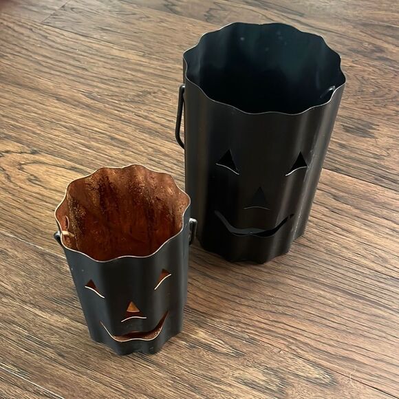 Pumpkin Fall Candle Decor Rustic Industrial vibe - Picture 1 of 7